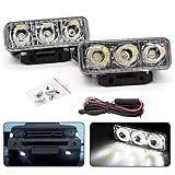 2 Set LED Daytime Driving Lights 3-Leds DRL Fog