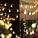 Naisidier 40 LED Battery Operated String Lights 14ft Warm Color for Garden Party and Holiday Decoration (Warm White)