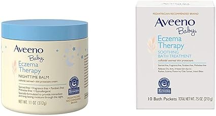 aveeno baby eczema therapy nighttime balm
