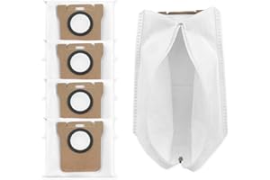 GENERIC Funway Design 5 Pack Reusable Zipper Vacuum Bag/Dust Bag for Dreame L10s Ultra / L20 Ultra / X20 Pro Plus / S10 Pro / Xiaomi Robot Vacuum X10+ / X10 / Omni, 3L Large Capacity