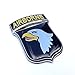 101st Airborne Division Metal Emblem Decal Sticker for Car Truck Auto US Army Airborne AutoMedals Chrome