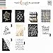 The Happy Planner Big Planner, Horizontal Layout - Black & White with Gold Foil- Disc-bound Planner - Weekly & Monthly Pages - July 2019 to December 2020 - Big Size - 8.5 x 11 in.