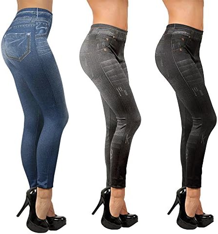 Slim Jeggings, Pack of 3 – The Trousers with Triple-Effect Shapewear – The Originals as Seen on TV