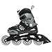 Rollerblade Bladerunner Phoenix Boys Adjustable Fitness Inline Skate, Black and Silver, Junior, Value Performance Inline Skates
