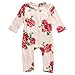Newborn Baby Girls Long Sleeve Sweet Rose Romper Jumpsuit Bodysuit Outfits Clothes (6-12 months, rose)