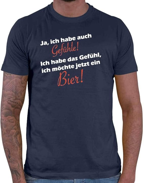 HARIZ Herren TShirt Ich Habe das Gefühl, ich möchte jetzt EIN Bier