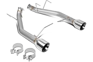 DNA MOTORING CBE-MU-FM11-37L Stainless Steel Cat Back Exhaust System [Compatible with 11-14 Ford Mustang 3.7L V6]