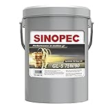 Sinopec 75W90 Synthetic EP Gear Lube - 35LB. (5 Gallon) Pail