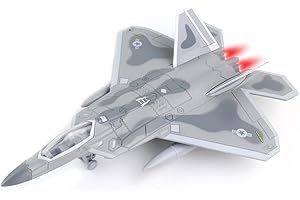 CHENGCHUANG F22 Airplane Toy, Fighter Jet Toy for Kids, Pull Back Toy Jets, Diecast Airplanes Model with Light & Sound, Metal Airplane Gifts for Kids Decor