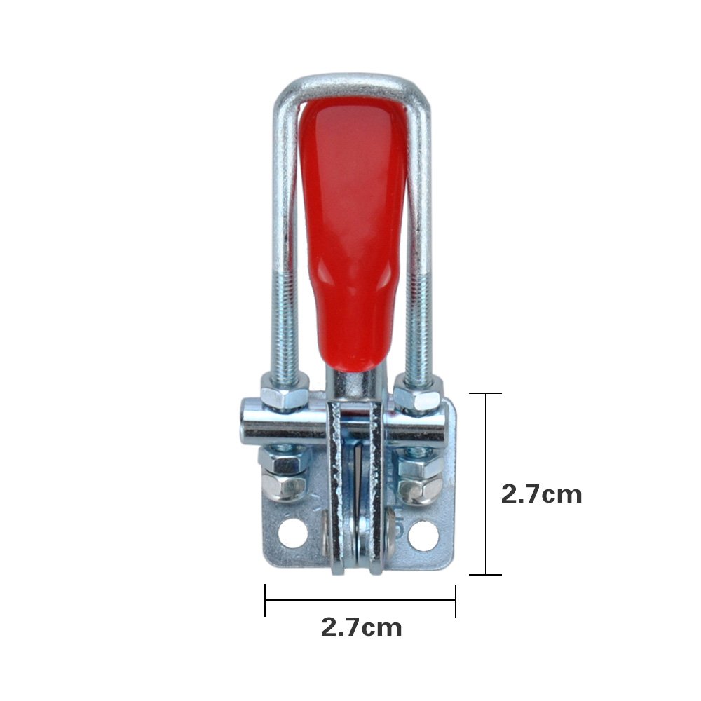 E-TING 4x160kg GH-40323 Plastic Covered Grip Capacity Metal Latch Toggle Clamp