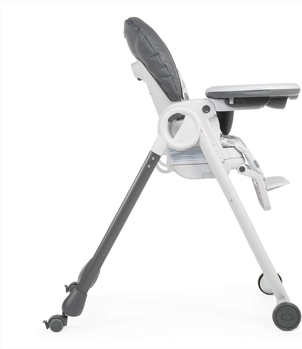 Chaises Hautes Bebe Puericulture Chicco Polly Progres5 Chaise Haute Evolutive A 4 Roues Et Frein Gris Fonce Motif Baleines Genesis Gs Com