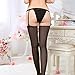 Women Black Simplicity Elasticity 4 Straps Metal Clips Sexy Garter Belt for Stockings S509