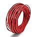 BEADNOVA 1.5mm Genuine Round Leather Cord Leather Strips for Jewelry Making Bracelet Necklace Beading, 10 Meters/ 11 Yards, Red