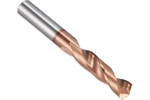 PATIKIL 7.5mm Drill Bit, Carbide Twist Jobber Bits Straight Shank 130° for Drilling Hard Metal Alloy Steel Stainless Steel Ti