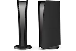 PS5 Console Replacement Shell, Megadream Hard ABS Shockproof Anti-Scratch Dustproof Case Cover Replace Faceplate Compatible w