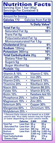 PROTILIFE Nutritional Supplement Barre Almonds &amp; Dark Chocolate  1 x 5 US,7.6 oz