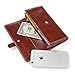 S-ZONE Women's RFID Blocking Real Leather Organizer Wallet Card Holder Clutch