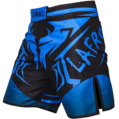 LAFROI Mens MMA Cross Training Boxing Shorts Trunks Fight Wear with Drawstring and Pocket-QJK01