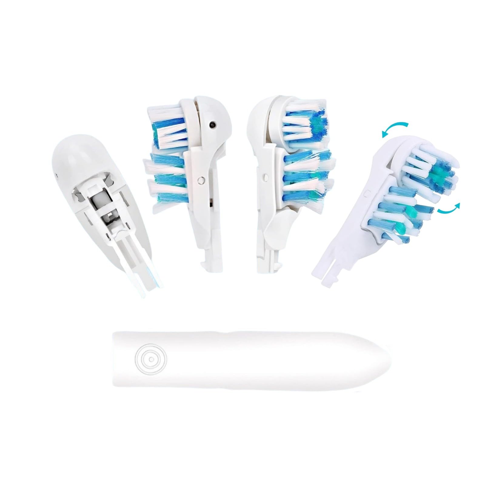 Photo 1 of 4/8/16 Pcs Electric Toothbrush Replacement Heads Sensitive Dual Clean Rotating Sets Fit for Braun Oral B Cross Action Power 4732 3733 4734 (4)