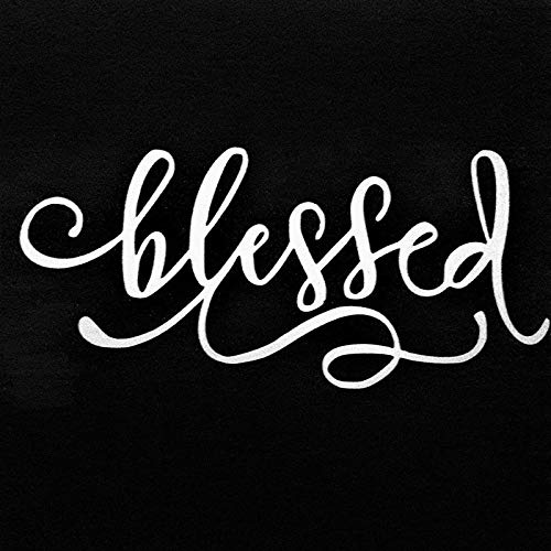 Chase Grace Studio Blessed Spiritual Vinyl Decal Sticker|White|Cars Trucks SUVs Vans Laptops Walls Glass Metal|7.5