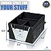 Car Trunk Organizer by 3Niner. Premium Quality. Universal Fit. Free Bonus Glove Box Organizer. Durable Collapsible Cargo Storage for Auto, truck, SUV. Non-Slip tote, Portable Caddy. WATERPROOF. Black
