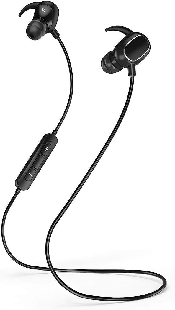 Vintora Wireless Bluetooth Headset - Compatible Android, and Other Leading Smartphones - Black- Frustration Free Packaging