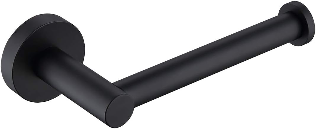 AIMASHA Bathroom SS304 Trinsic Toilet Paper Holder 2514 (Matte Black) -Wall Mount Latitude II European Tissue Holder: Home & Kitchen