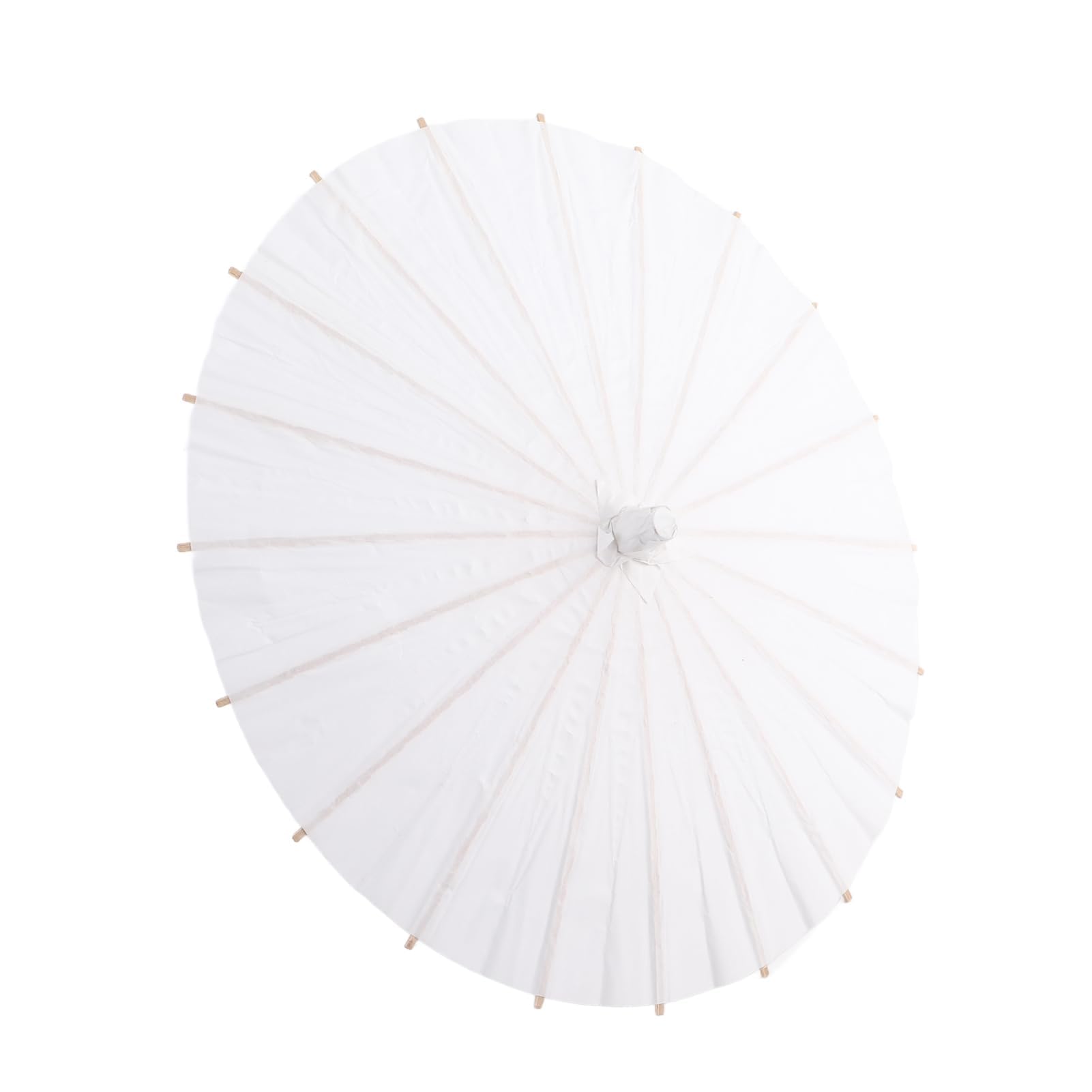 Zerodis White Paper Parasol Umbrella DIY Painting Decorative Wedding Bridal Party Cosplay Prop (30CM)