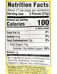 Spongebob Squarepants Gummy krabby Patties Candy colores (50 Count)