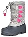 DREAM PAIRS Little Kid Knorth Grey Pink Isulated Fur Winter Waterproof Snow Boots Size 13 M US Little Kid