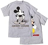 Mens Mickey Mouse Now & Then 2 Sided T Shirt