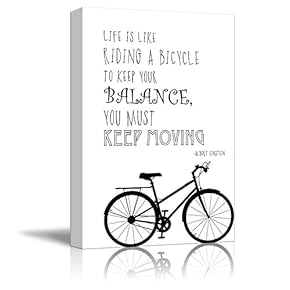Black and White Quote Life is Like Riding...