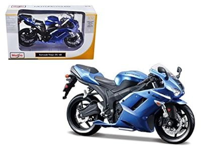 Kawasaki Ninja ZX-6R Blue Bike Motorcycle Model 1/12 by Maisto 31155
