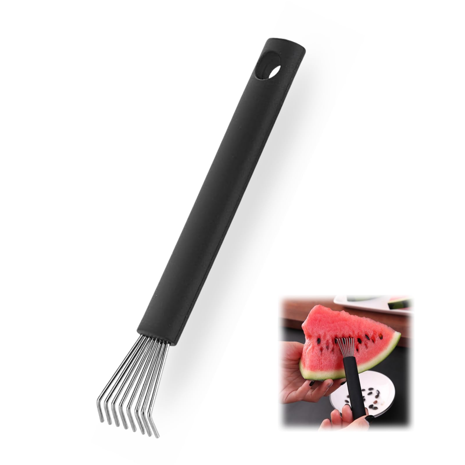 1 PCS Watermelon Seed Removal Tool Stainless Steel Fruit Seed Removal Device Melon Gadget Watermelon Cutter Fruit Seed Remover for Kitchen Watermelon Seed Removal