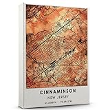 Cinnaminson Map Poster, New Jersey Map Art