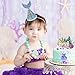 Glitter Mermaid Cake Topper Happy Birthday Decoration Baby Shower Birthday Party Supplies Cake Decoration