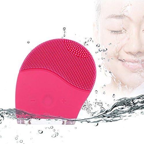 NinKe Silicone Facial Cleansing Power Brush, Sonic Face Cleaning Exfoliator & Electric Cleanser Massager