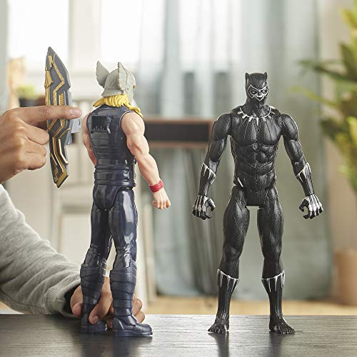 Hasbro E7388 Marvel Avengers Titan Hero Serie Blast Gear Deluxe Black Panther Figur, 30 cm groß, inspiriert von den… – Bild 4