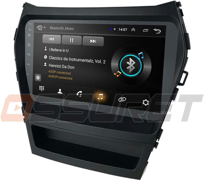 Android 9.0 Car Stereo for Hyundai Santa Fe IX45 2013 2014 2015 2016 2017 Radio with 9" Screen & GPS Navigation & 1GB Ram 16 GB ROM Head Unit
