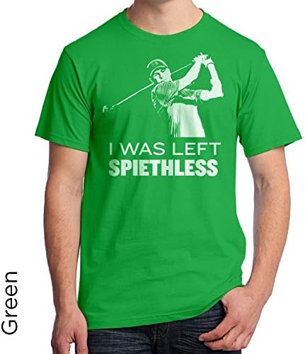 Jordan Spieth T-Shirt I Was Left Spiethless Golf Champion 163 (Medium, Kelly Green)