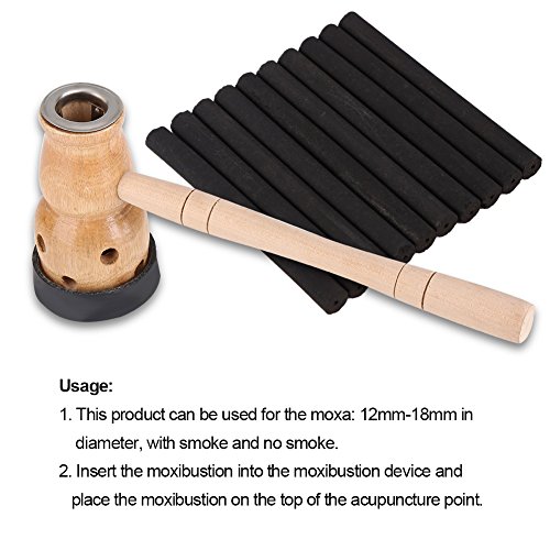 Moxibustion Stick Burner Holder, Portable Healing Box, Wooden Gourd Device Massage Burner Roll Healing Tool