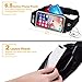 Running Belt Waist Pack, fitTek Workout Phone Holder for iPhone XS and All Phone Models, Screen Touch Fanny Pack Zippered Waterproof Phone Belt for Hands Free Running, Exercise, Workouts, Travel