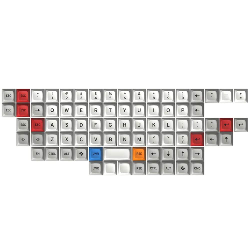 DROP + Matt3o MT3 /dev/tty Keycap Set for Ortho Keyboards - Compatible with Cherry MX Switches and Clones (Ortholinear 81 Key Kit)