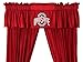 Ohio State University Buckeyes Window Treatments Valance and Drapes (84 Inch Set)