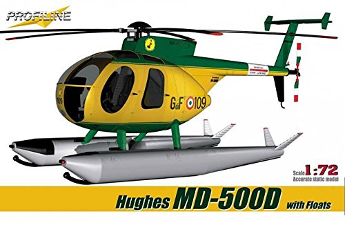 Profiline 1:72 Hughes MD-500 D with Floats Plastic Kit #PL7013