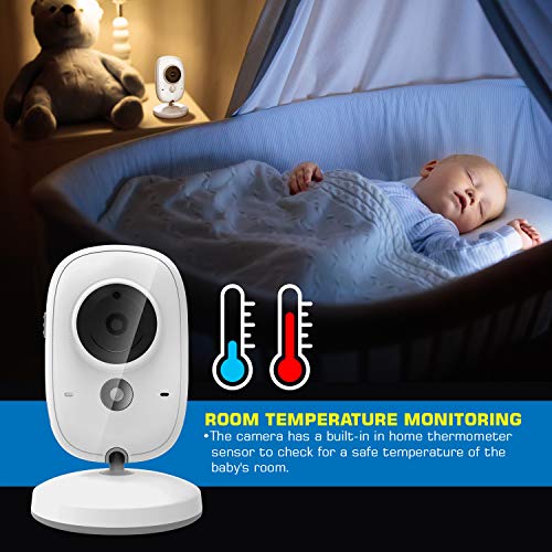 Video Baby Monitor Long Range Upgraded 850’ Wireless Range, Night