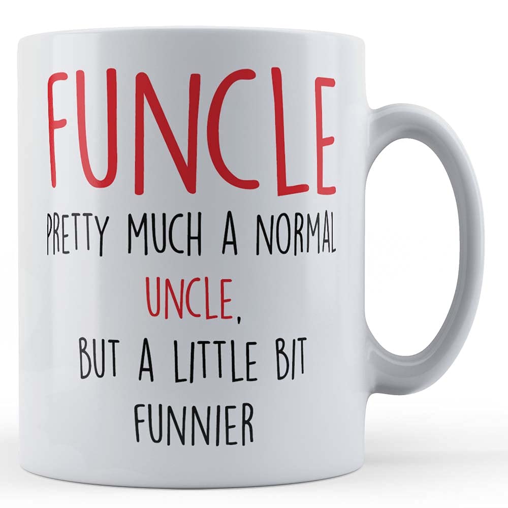 Funny Mug Funcle, Pretty Much A Normal Uncle - Funny Uncle Gift Mug, Ceramic, 11fl.oz.