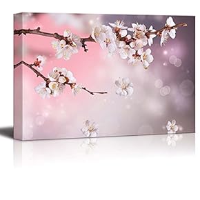 Canvas Prints Wall Art - Artistic Photograph of Sakura/Cherry Blossom in Spring | Modern Wall Decor/Home Art Stretched Gallery Canvas Wrap Giclee Print & Ready to Hang - 12" x 18"