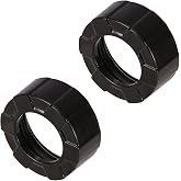 Sausage Caulking Gun Front Cap Black Front Cover (2pcs Aluminum)
