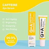 Q+A Caffeine Eye Serum 15ml Brightening Eye Treatment Dark Circles Puffiness view 4